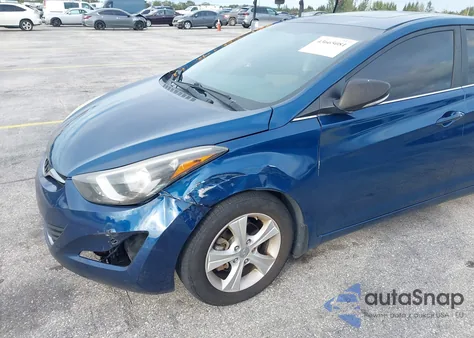 2016 Hyundai Elantra Value Edition z USA, uszkodzony, nr VIN KMHDH4AE1GU489616